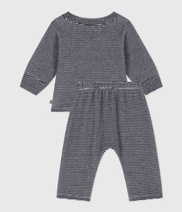 A084X LADEN 01 NAVY WHITE NEWBORN OUTFITS PANTS STRIPES