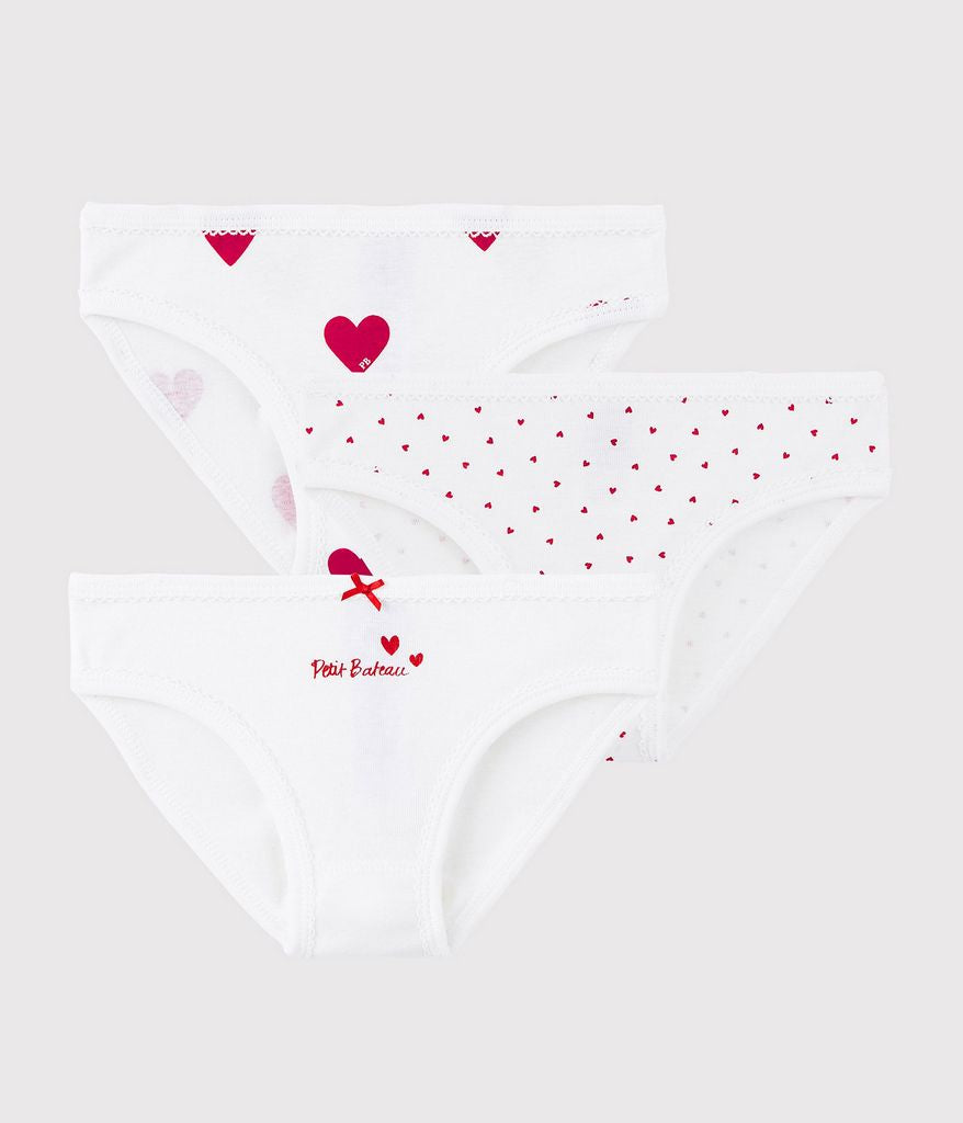 HIVER23 A00FP 00 WHITE RED HEARTS UNDERWEARS
