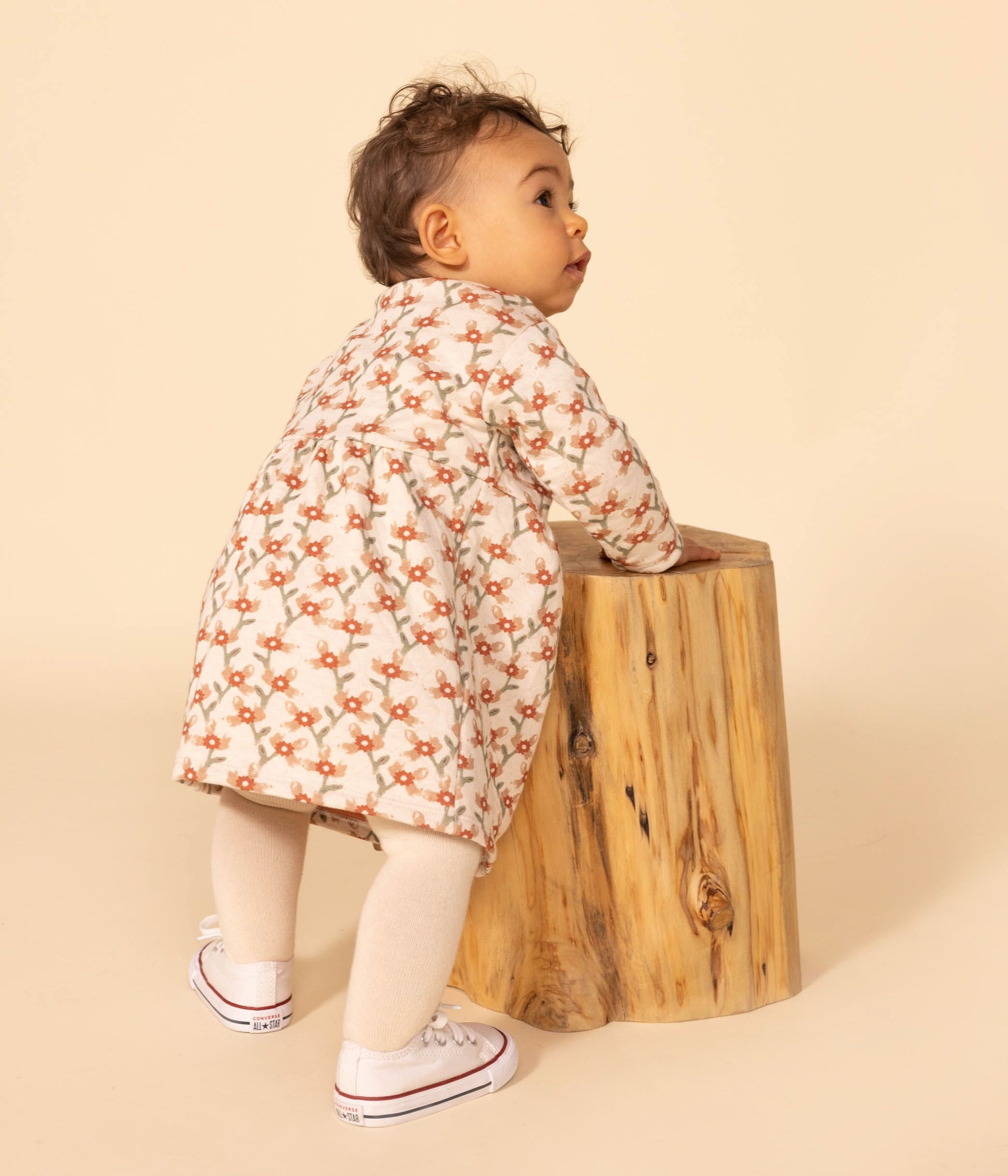 A08SQ LEXA 01 CREAM MULTI 25% SALE DRESSES FLORAL LONG SLEEVES NEWBORN