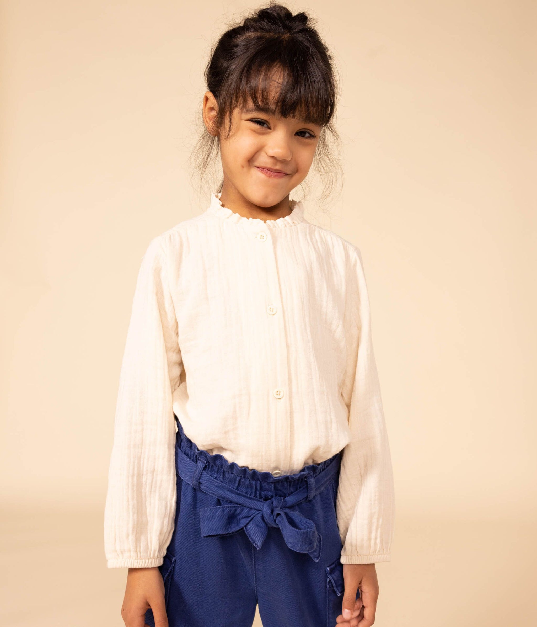 A08H2 LOUISA 02 CREAM LONG SLEEVES