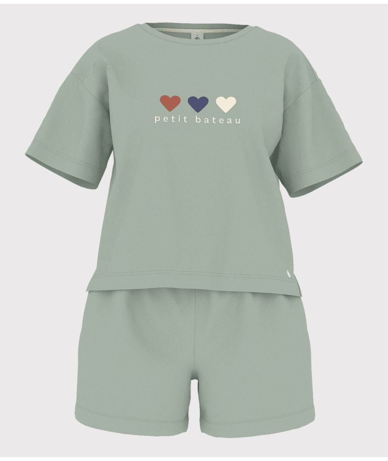SS24-A0ADR 01 HERBIER 25% SALE 50% SHORT SLEEVES HEARTS HOMEWEAR ICONIC PYJAMAS SUMMER SPRING 2024