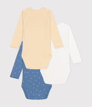 Load image into Gallery viewer, SS24-A09UF 00 WHT BLUE BODYSUITS NEWBORN SUMMER SPRING 2024
