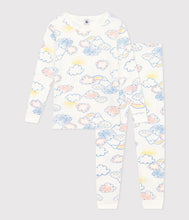 Load image into Gallery viewer, SS24 A0AAH 01 WHITE MULTI LONG SLEEVES PANTS PYJAMAS SUMMER SPRING 2024
