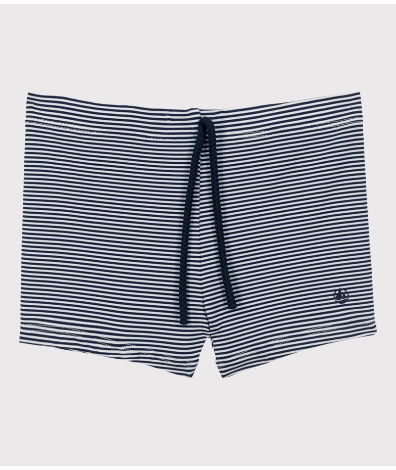 SS24-A09WT 01 NAVY WHITE SAILOR STRIPES SUMMER SPRING 2024 SWIM SHORTS