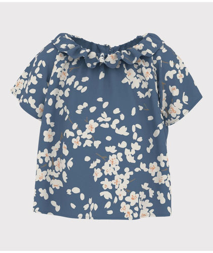 SS24-A0AMQ 01 BLUE MULTI BLOUSES FLORAL SUMMER SPRING 2024