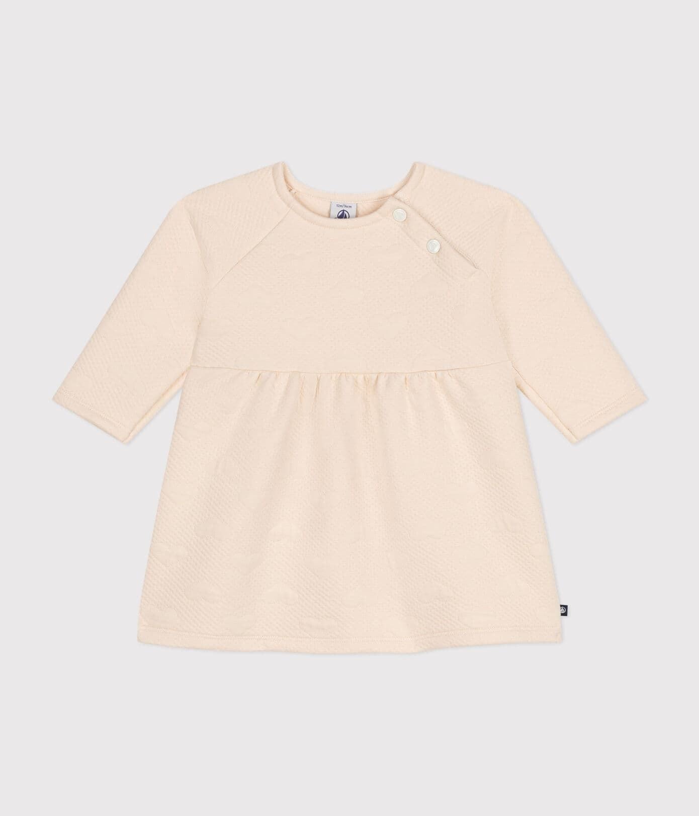 AW24 - A0BKR 01 CREAM DRESSES FALL WINTER 2024/25 HEARTS OVERALL SHORT