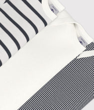 Load image into Gallery viewer, FW26 - A01TC 00 WHITE NAVY BABY BODYSUITS NEWBORN PERMANENTS SAILOR SPRING SUMMER 2026 STRIPES