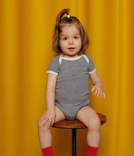 Load image into Gallery viewer, FW26 - A01TC 00 WHITE NAVY BABY BODYSUITS NEWBORN PERMANENTS SAILOR SPRING SUMMER 2026 STRIPES
