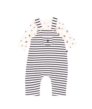 AW24 - A0BBZ 01 WHITE NAVY NEWBORN SAILOR SETS STRIPES