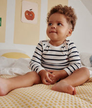 Load image into Gallery viewer, FW26 - A01TB 00 WHITE NAVY BABY BODYSUITS NEWBORN PERMANENTS SAILOR SPRING SUMMER 2026 STRIPES
