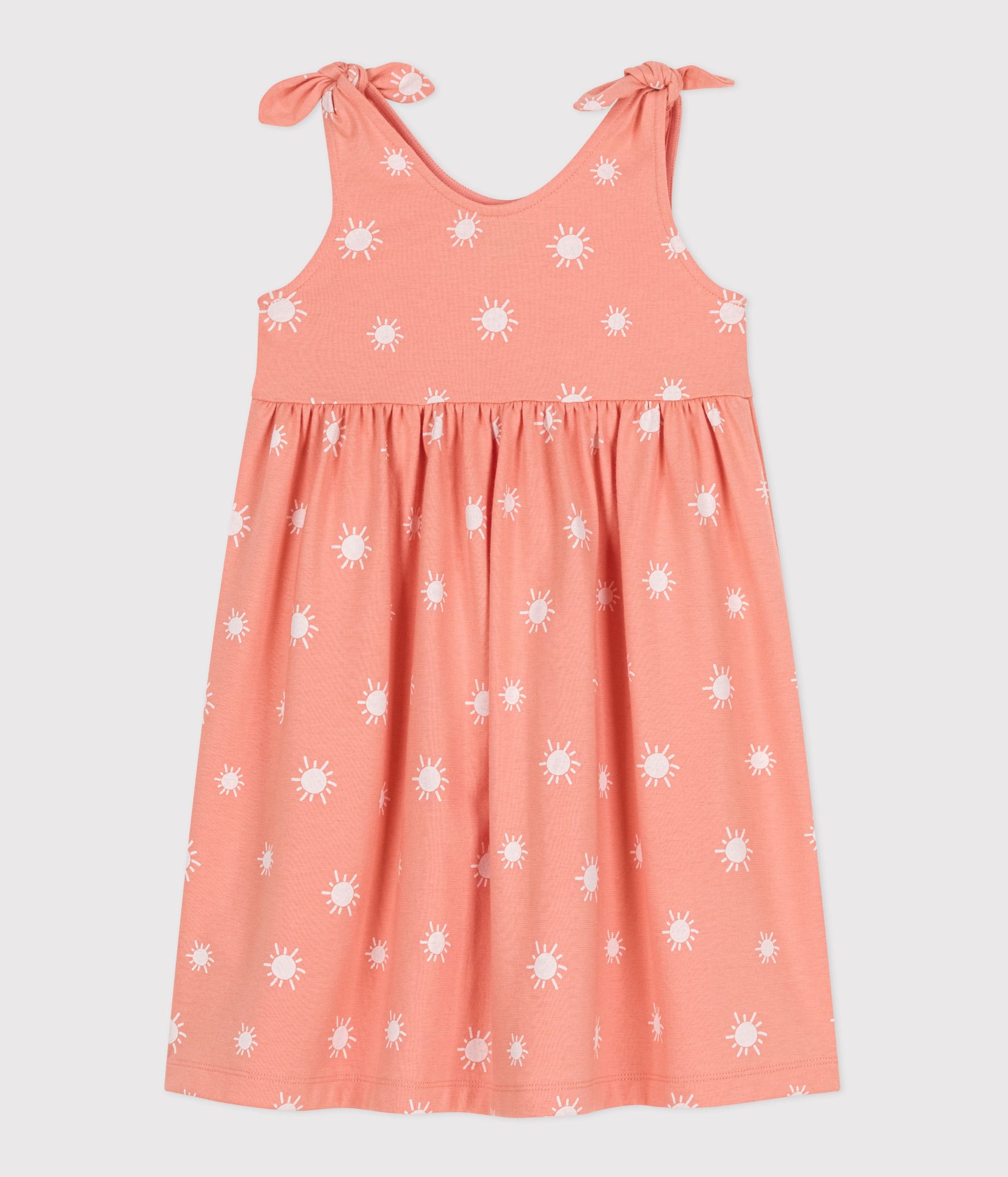SS25 - A0CRH 02 ORANGE WHITE DRESSES SPRING SUMMER 2025