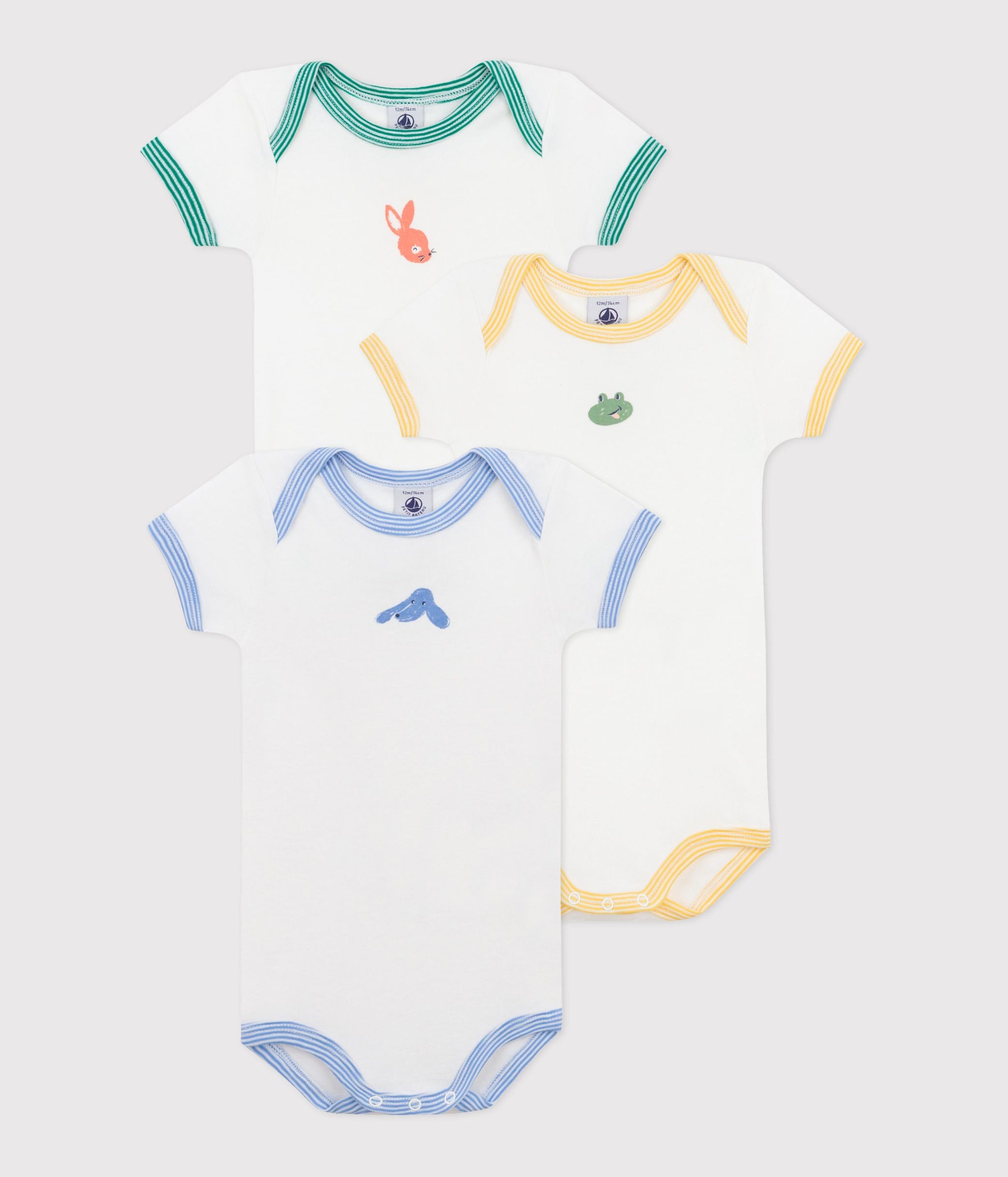 AW25 - A0CZT 00 WHITE MULTI BODYSUITS NEWBORN SPRING SUMMER 2025