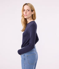 Load image into Gallery viewer, SS26 - A0AKG 18 NAVY PERMANENTS SPRING SUMMER 2025 TOPS WOMEN