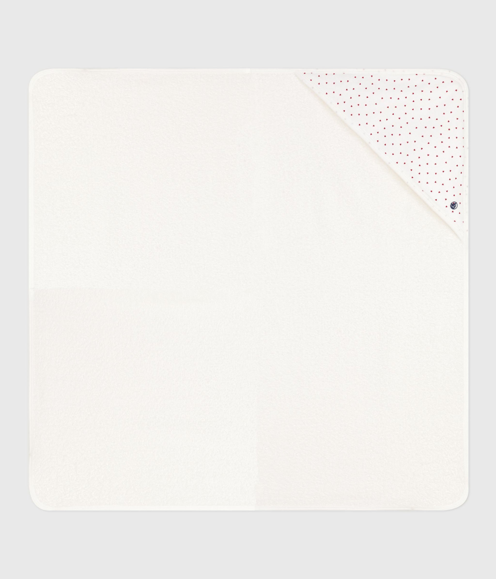 AW25 - A0DSI 01 WHITE RED ACCESSORIES FALL WINTER 2025/26 HEARTS TOWEL
