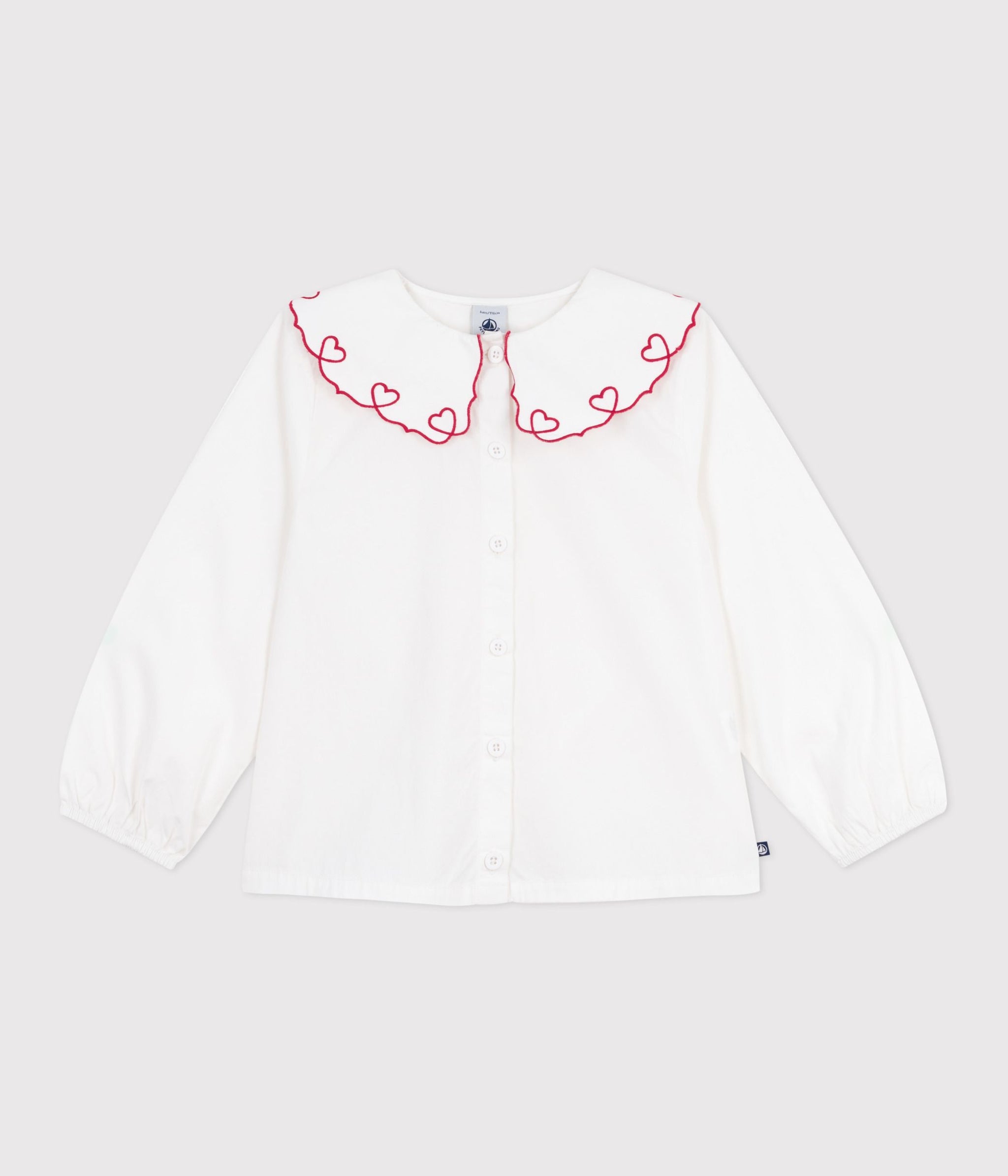 AW25 - A0DSU 01 WHITE FALL WINTER 2025/26 HEARTS LONG SLEEVES