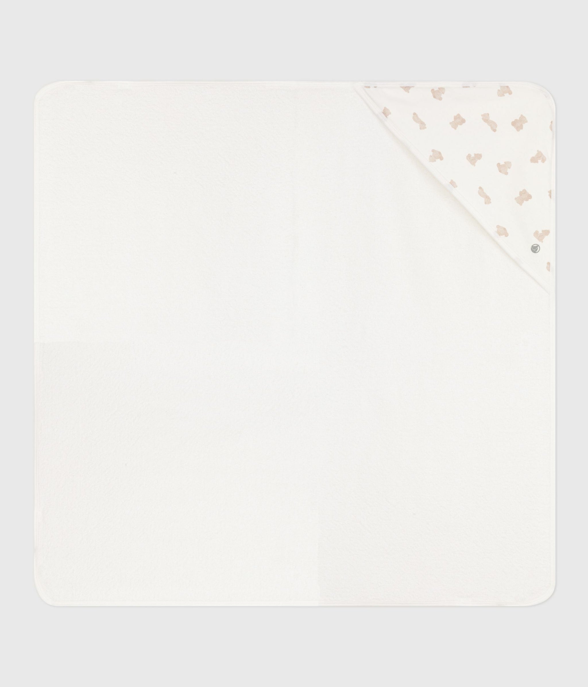 AW25 - A0DUW 01 WHITE BEIGE ACCESSORIES FALL WINTER 2025/26 NEWBORN TOWEL