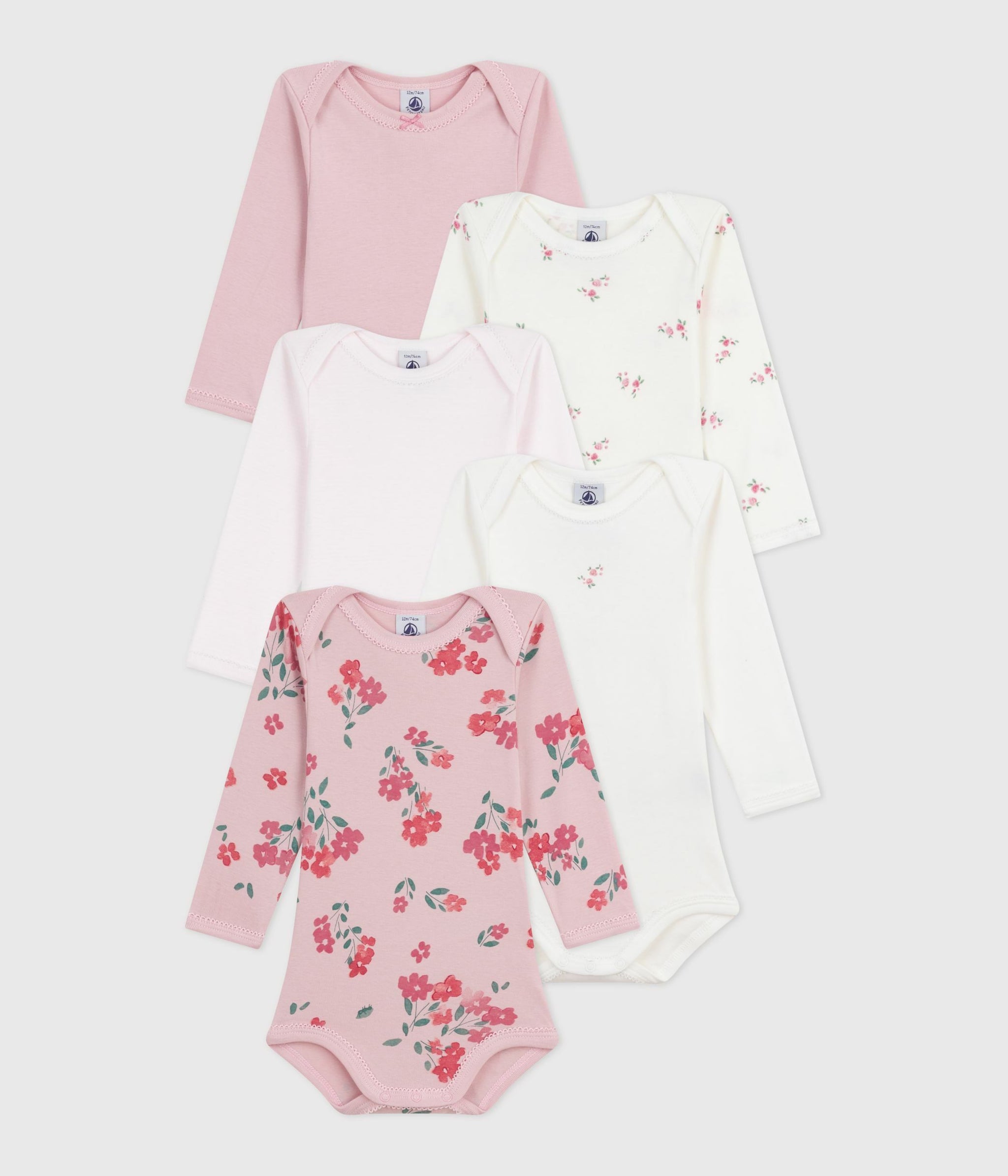 AW25 - A0E2V 00 MULTI BODYSUITS FALL WINTER 2025/26 FLORAL LONG SLEEVES NEWBORN STRIPES