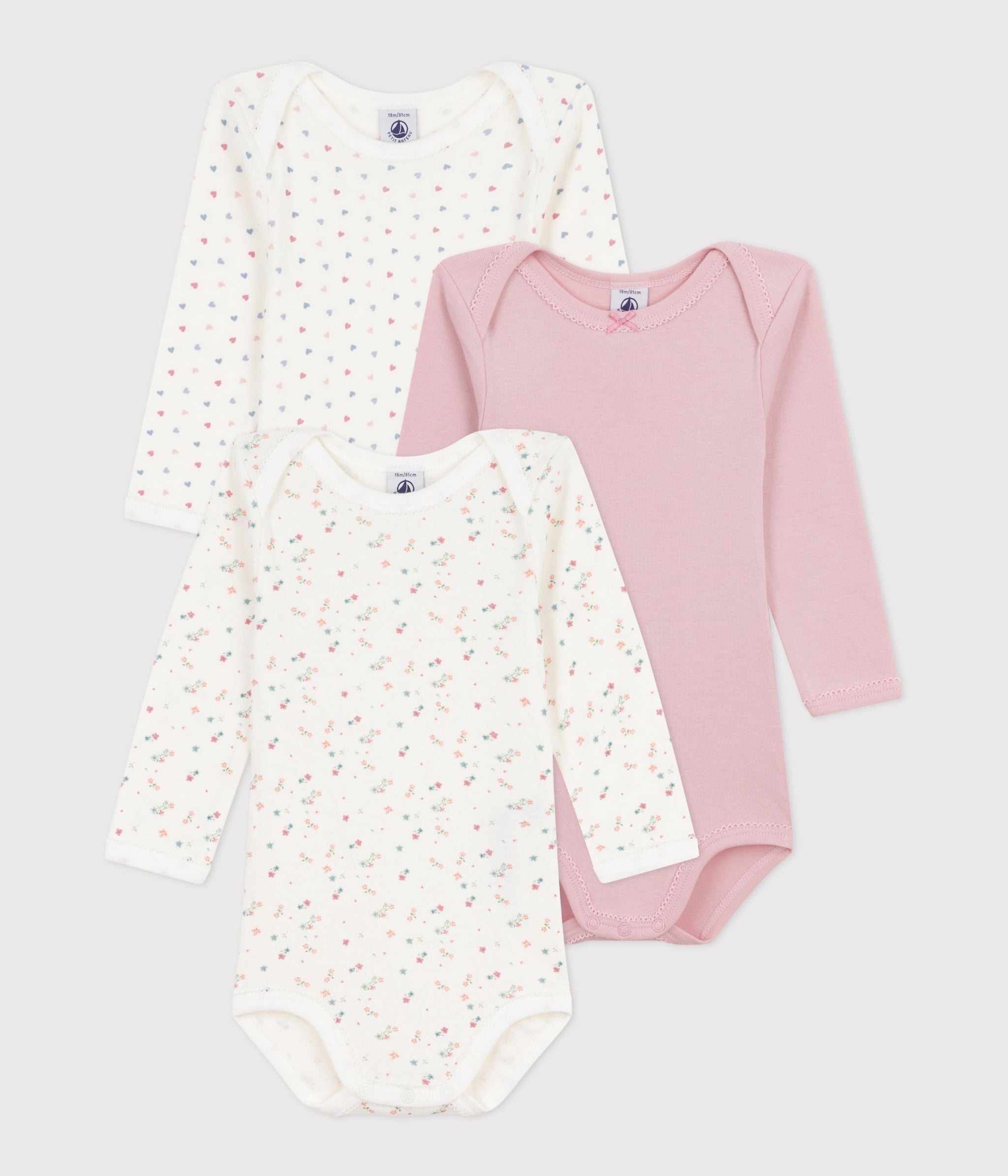 AW25 - A0ED1 00 MULTI BODYSUITS FALL WINTER 2025/26 FLORAL HEARTS NEWBORN