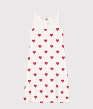 Load image into Gallery viewer, FW26 - A089R 01 WHITE RED DRESSES FALL WINTER 2026 HEARTS PAJAMAS WOMEN