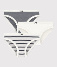 Load image into Gallery viewer, FW26 - A0AA2 00 WHITE NAVY GIRL SPRING SUMMER 2026 STRIPES UNDERWEAR