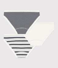 Load image into Gallery viewer, FW26 - A0AA2 00 WHITE NAVY GIRL SPRING SUMMER 2026 STRIPES UNDERWEAR