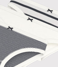 Load image into Gallery viewer, FW26 - A0AA2 00 WHITE NAVY GIRL SPRING SUMMER 2026 STRIPES UNDERWEAR