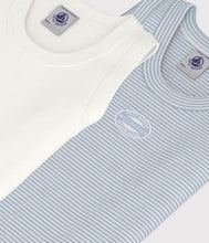 Load image into Gallery viewer, FW26 - A0BN0 00 WHITE BLUE BOY FALL WINTER 2026 STRIPES TOPS UNDERWEAR
