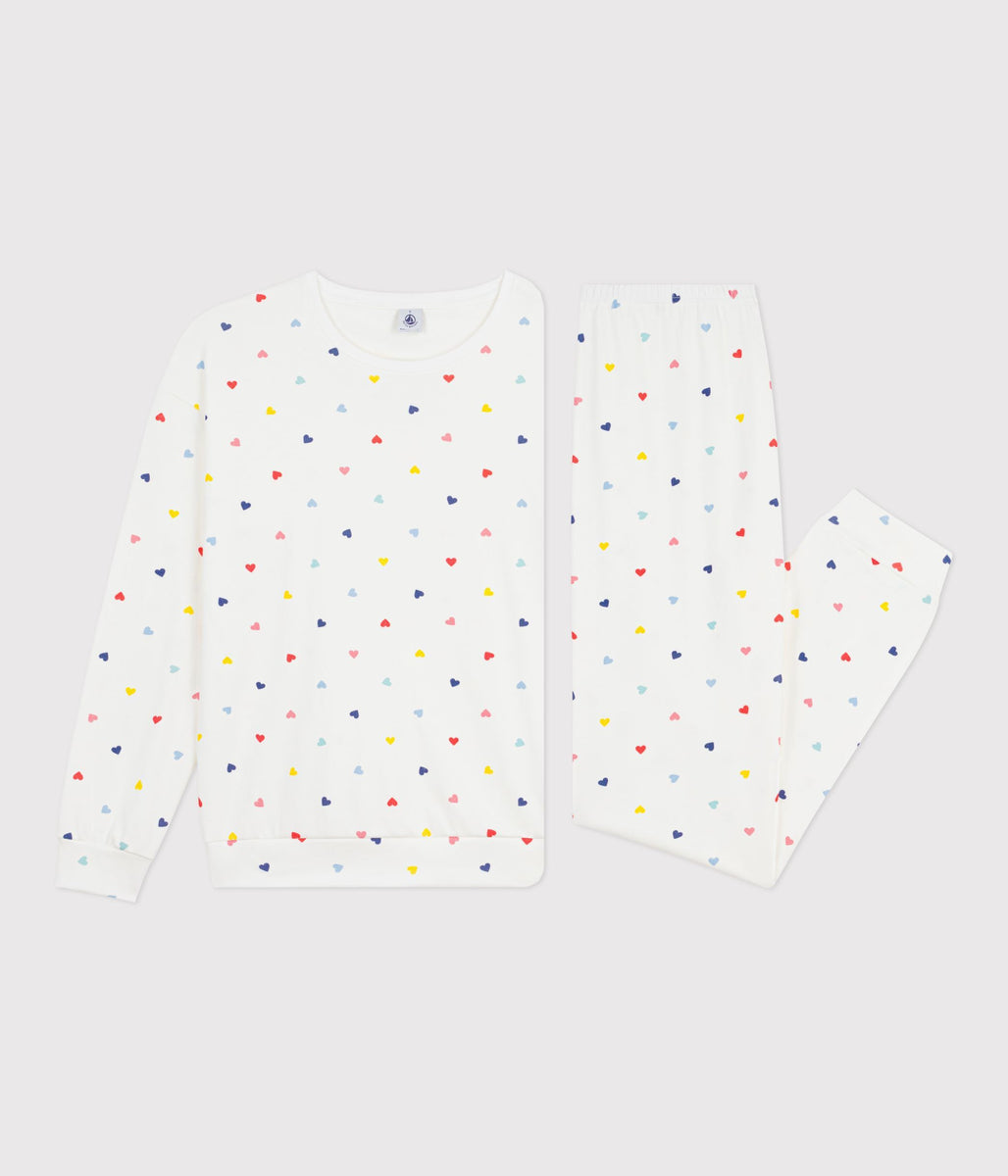 PETIT BATEAU Girls' Snugfit Toile de Jouy Paris Cotton Short Pajamas SIZES 2-12 YEARS - A Secret