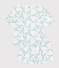 Load image into Gallery viewer, SS26 - A0F9F 01 WHITE BLUE PAJAMAS PARISIAN SPRING SUMMER 2026