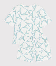 Load image into Gallery viewer, SS26 - A0F9F 01 WHITE BLUE PAJAMAS PARISIAN SPRING SUMMER 2026