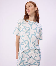 Load image into Gallery viewer, SS26 - A0F9F 01 WHITE BLUE PAJAMAS PARISIAN SPRING SUMMER 2026