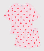 Load image into Gallery viewer, SS26 - A0F9H 01 PINK HEARTS PAJAMAS SPRING SUMMER 2026