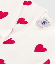 Load image into Gallery viewer, FW26 - A0DQB 01 WHITE RED BABY FALL WINTER 2026 HEARTS NEWBORN