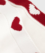 Load image into Gallery viewer, FW26 - A0DRO 01 WHITE RED ACCESSORIES BABY FALL WINTER 2026 GIFT HEARTS NEW ARRIVAL