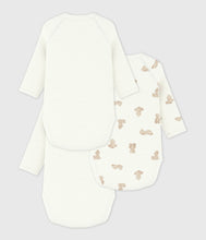 Load image into Gallery viewer, FW26 - A0DZG 00 WHITE BEIGE BABY BODYSUITS FALL WINTER 2026 GIFT NEW ARRIVAL UNDEARWEAR