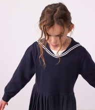 Load image into Gallery viewer, FW26 - A0GBN 01 NAVY DRESSES FALL WINTER 2026 GIRL NEW ARRIVAL SAILOR