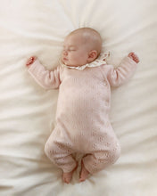 Load image into Gallery viewer, FW26 - A0GCQ 01 PINK BABY FALL WINTER 2026 FLORAL FOOTIES ROMPERS GIFT NEW ARRIVAL
