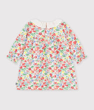 Load image into Gallery viewer, FW26 - A0GE4 01 WHITE MULTI BABY DRESSES FALL WINTER 2026 FLORAL NEW ARRIVAL