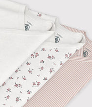 Load image into Gallery viewer, FW26 - A0GF1 00 PINK MULTI BABY BODYSUITS FALL WINTER 2026 FLORAL NEWBORN STRIPES