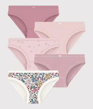 Load image into Gallery viewer, FW26 - A0GLZ 00 PINK MULTI FALL WINTER 2026 FLORAL GIRL STRIPES UNDERWEAR