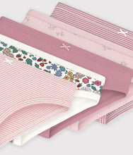Load image into Gallery viewer, FW26 - A0GLZ 00 PINK MULTI FALL WINTER 2026 FLORAL GIRL STRIPES UNDERWEAR
