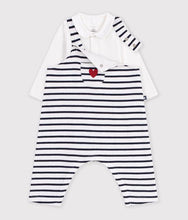 Load image into Gallery viewer, FW26 - A0H9R 01 WHITE NAVY BABY BODYSUITS FALL WINTER 2026 GIFT NEW ARRIVAL SETS STRIPES