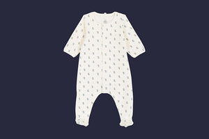 56346 LAGON 01 WHITE BLUE 35% SALE BODYSUITS LONG SLEEVES NEWBORN