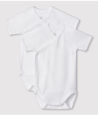 54220 00 WHITE BODYSUITS NEWBORN PERMANENTS SPRING SUMMER 2025