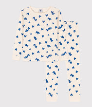 Load image into Gallery viewer, A08MX LUXERY 02 WHITE BLUE PYJAMAS
