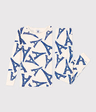 Load image into Gallery viewer, A08N7 LIBRO 01 CREAM BLUE PYJAMAS
