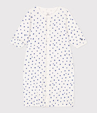 Load image into Gallery viewer, A0872 LASTRA 01 WHITE BLUE DRESSES HEARTS NEWBORN
