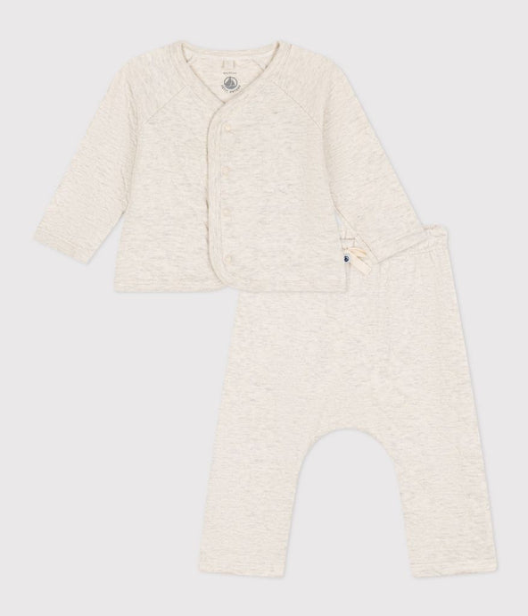 A085W LALINOU 01 OATMEAL NEWBORN OUTFITS