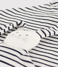Load image into Gallery viewer, A081J LABIEN 01 WHITE NAVY ACCESSORIES NEWBORN STRIPES
