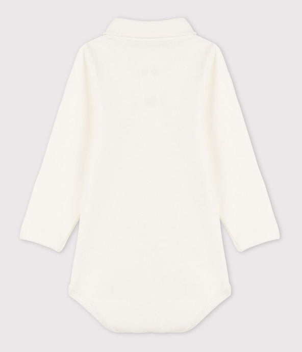 A05Q2 CEDDY 01 WHITE BODYSUITS LONG SLEEVES NEWBORN